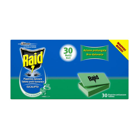 Raid laminirane tablete za električni aparatić miris eukaliptusa 30 kom