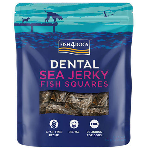 Fish4Dogs Dental Sea Jerky Squares 115 g