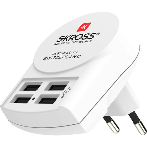 Skross adapter EU plug + 4x USB-A