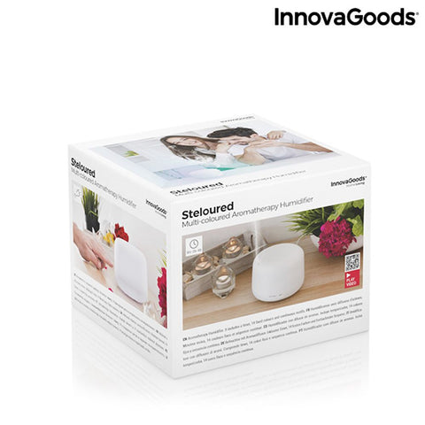 Ovlaživač zraka i difuzor mirisa s višebojnim LED svjetlima Steloured InnovaGoods