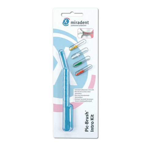 Miradent Pic-Brush Intro Kit bleu transparent