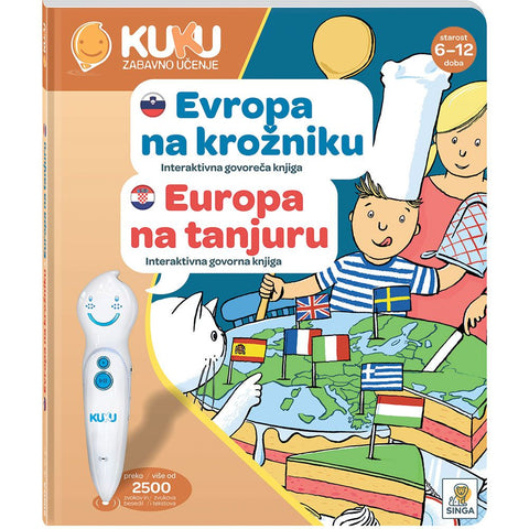 Interaktivna knjiga Kuku - Europa na tanjuru (bez olovke)