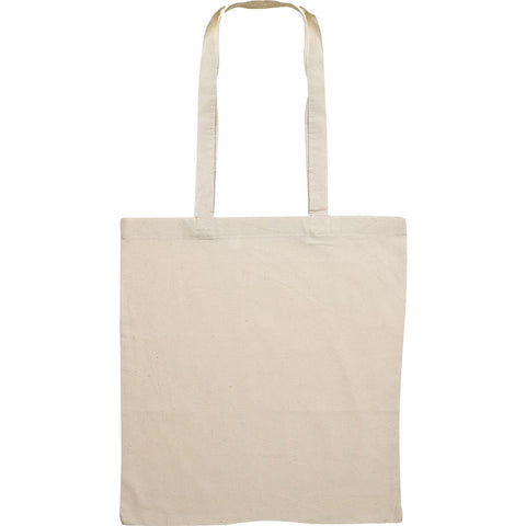 Torba shopping pamučna 140g Cotton long bež duga ručka, 38x42x0,2cm0