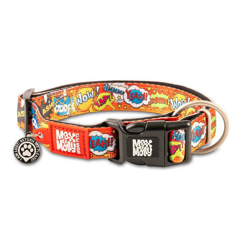 Max&amp;Molly Ogrlica Smart ID Heroes, L – 2,5 cm x 39-62 cm