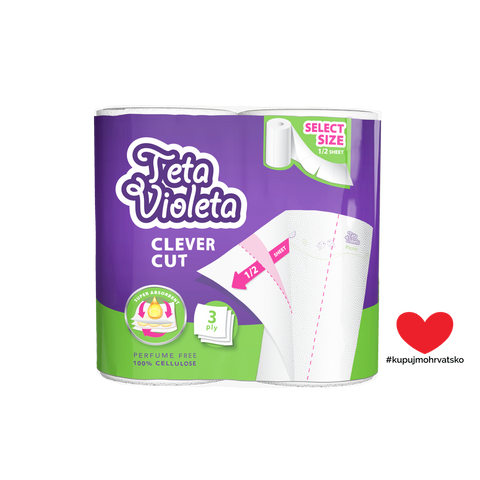 Teta Violeta Kuhinjski ručnici 2/1 3sl. PICNIC, Clever Cut 2 x 120 listića