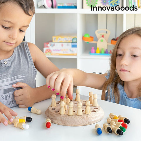 Drveni Memo Šah Taeda InnovaGoods 26 Dijelovi
