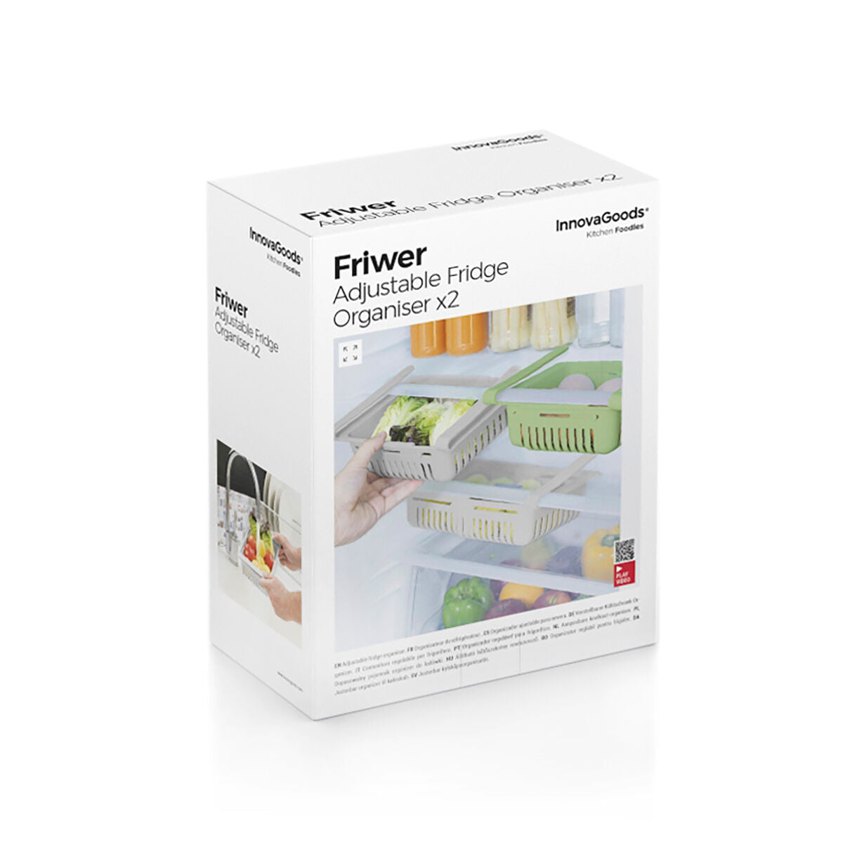 Podesivi organizator hladnjaka Friwer InnovaGoods 2 kom.