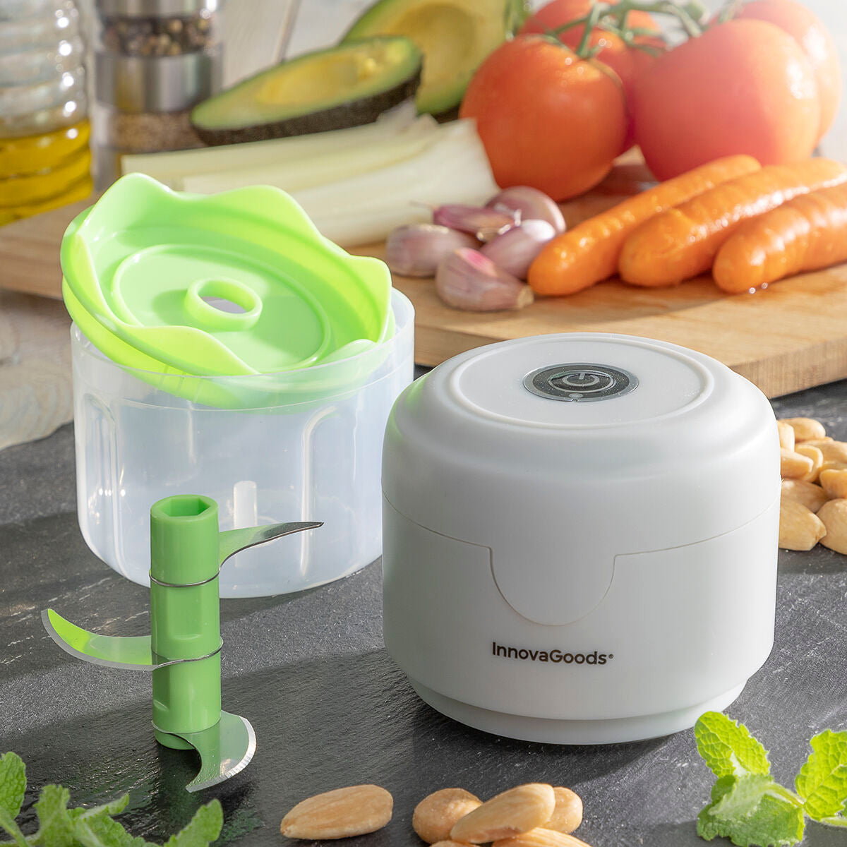 Mini punjiva prijenosna sjeckalica Echoppie InnovaGoods
