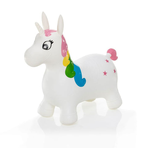 Zopa skakalica Skippy Unicorn white