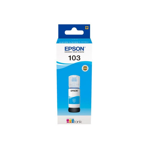 Tinta Epson 103, C13T00S24A, EcoTank, Cyan, ink bottle