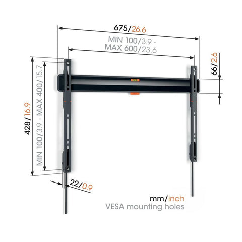 Vogels TVM3603, zidni nosač za ekrane od 40&quot;-100&quot;, fiksni, do 75kg