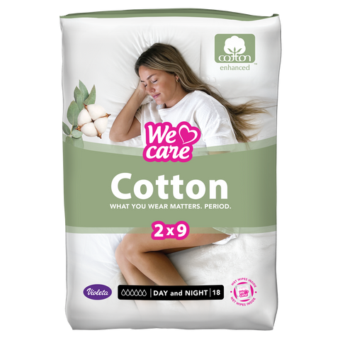 Violeta Higijenski ulošci We Care Cotton Day&amp;Night 18/1