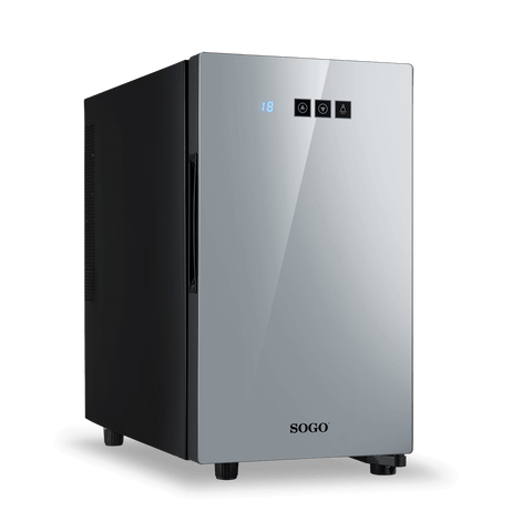 SOGO Vino hladnjak, staklena vrata, 3 police, LED, 8-14 ° Temp 8 boce 23L, 45W