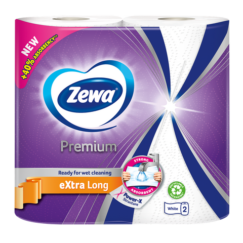 Zewa Premium Extra Long kuhinjski ručnici 2 slojni - 2 role