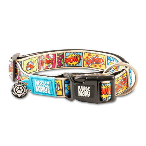 Max&amp;Molly Ogrlica Smart ID Comic, L – 2,5 cm x 39-62 cm