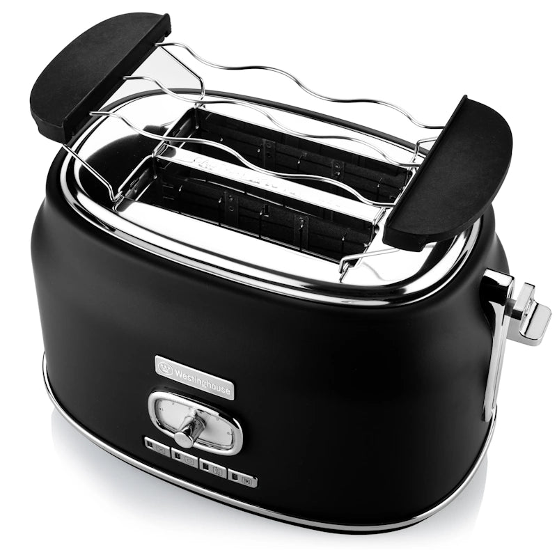 Westinghouse Retro Black 2 Slice toster