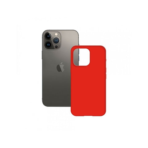 KSIX, silikonska zaštitna maska za iPhone 14 Pro Max, crvena