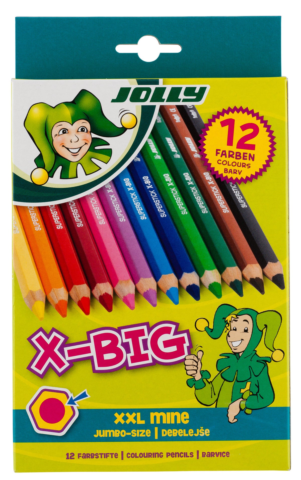 Drvene bojice Jolly x-big 12 kom u kartonskoj kutiji