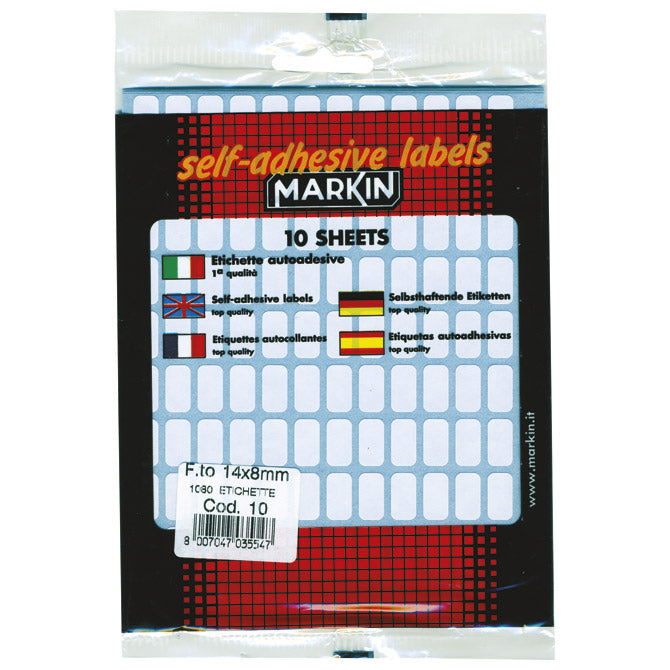 Etikete slep 14x8mm pk10L Markin 10010 blister