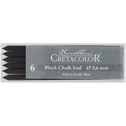 Umetniška mina črnega krede Cretacolor medium 6 kos v škatli