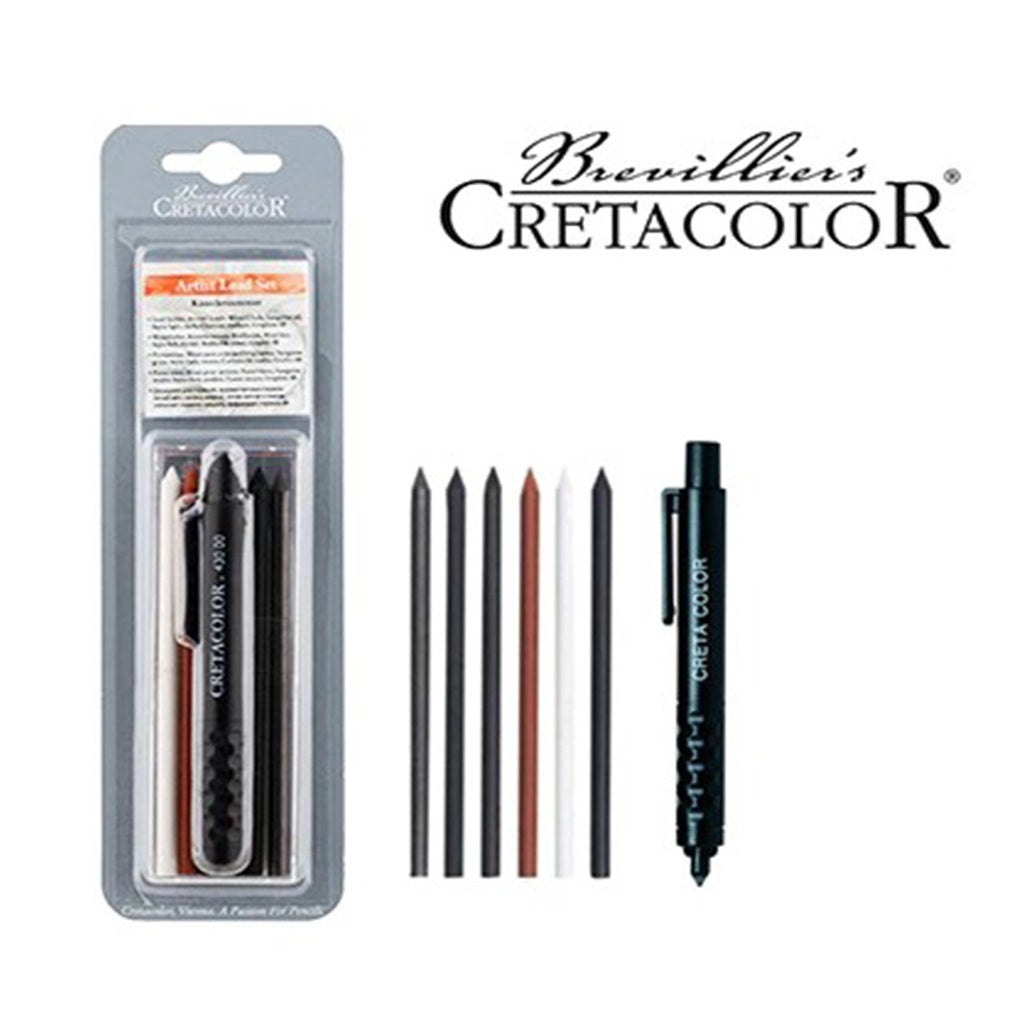 Umjetnički set Cretacolor (držač mina + 6 različitih mina)