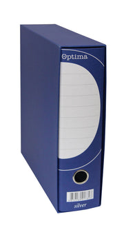 Registrator A4-80 škatla OPTIMA SILVER široka modra P10