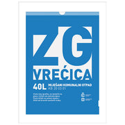 Vrečka ZG za mešane komunalne odpadke 40L pk10