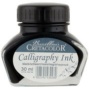 Umjetnička crna tinta Cretacolor za kaligrafsko pero 30ml