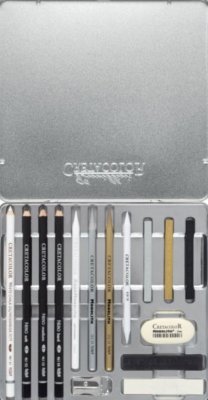Umjetnički kpl za crtanje Cretacolor The diamond paket 15 kom u metalnoj kutiji