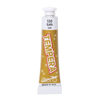 Tempera barva Aero 7,5ml tubica zlata