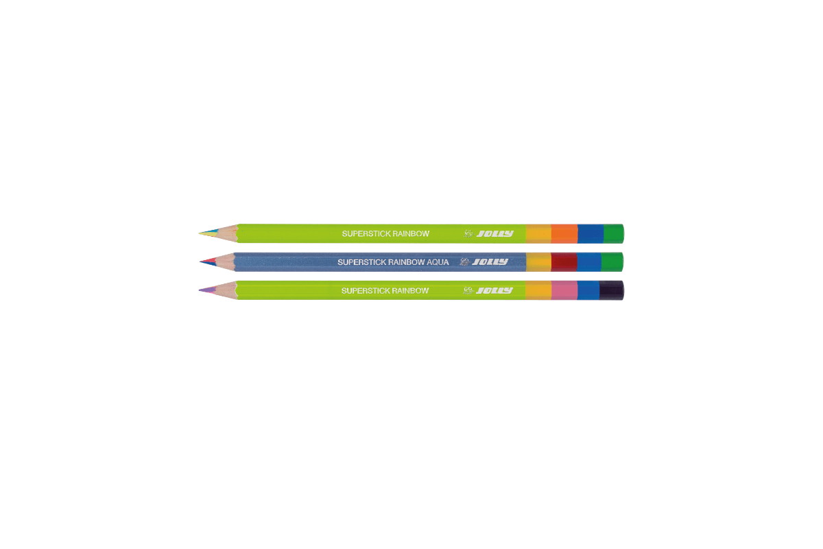 Barvice Jolly Superstick RAINBOW, 3 kos v blistru