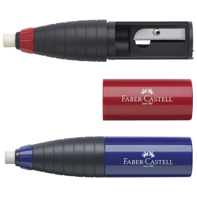 Šilček-radirka pvc 1luknja Faber-Castell 184401 sortirano