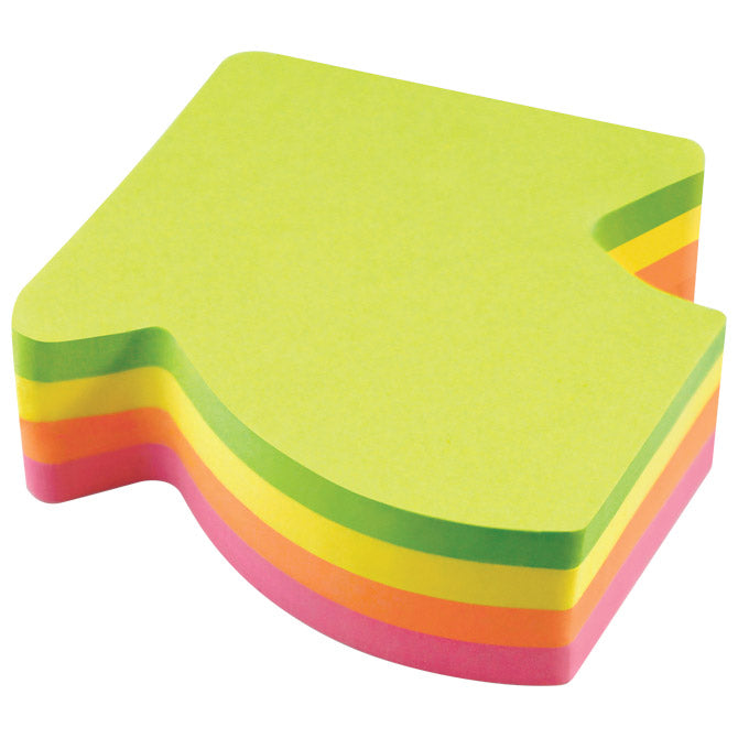 Blok samoljepljiv oblik Strijela 200L Global Notes 5827-39 neon sortirano blister