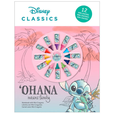 Disney Stitch Bilježnica i Set od 12 Bojica