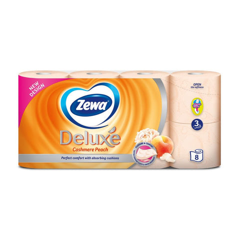 Zewa Toaletni papir deluxe, breskva, 8 rola aquatube