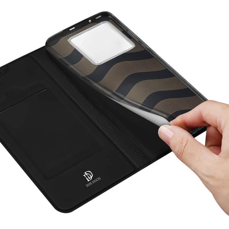 DUX DUCIS Skin Pro – preklopna maska za Xiaomi 13T / 13T Pro - crna