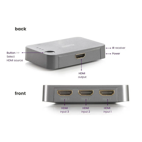 MARMITEK, HDMI automatski prekidač | 3 in / 1 out | 3D | UHD 2.0