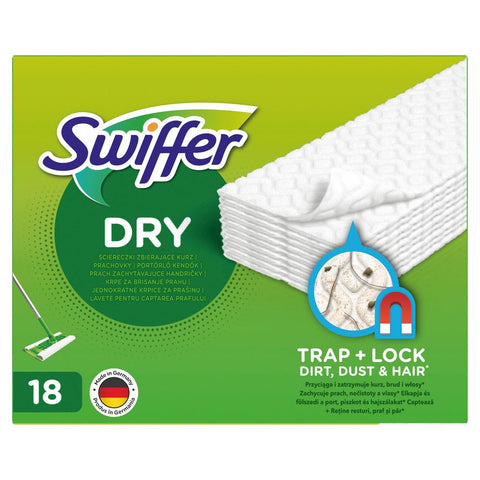 Swiffer Dry jednokratne krpice za čišćenje podova, refil 18/1