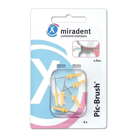 Miradent Pic-Brush, refill kit, yellow 6er