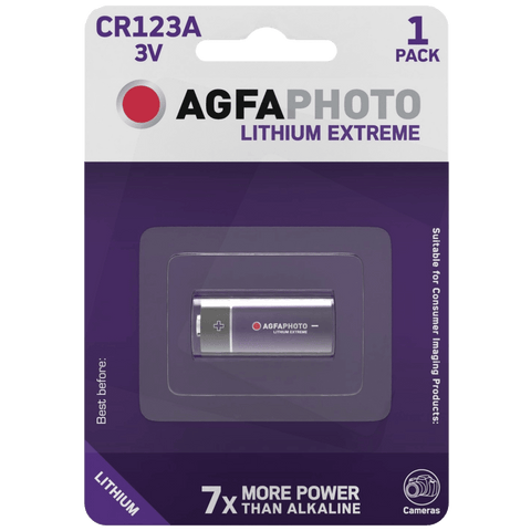 Agfa baterija litijumska CR123A, 3V, blister 1 komad - CR123A B1