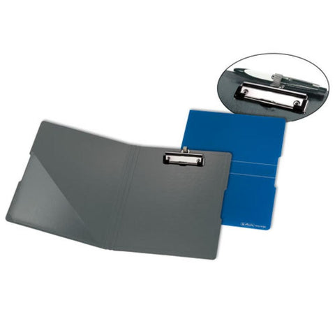 Ploča podložna PVC, sa štipaljkom, preklopom i gumicom, A4, Easy orga to go, Herlitz, plava