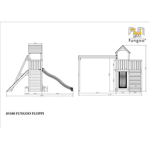 Fungoo set FLOPPI kdi impregnacija - drveno dječje igralište