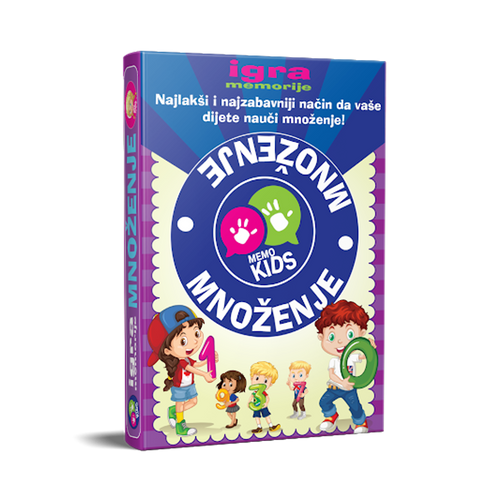 Igra memorije Edukativne karte Množenje