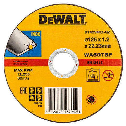 Dewalt DT42340Z rezna ploča za metal 125x1.2x22.23mm