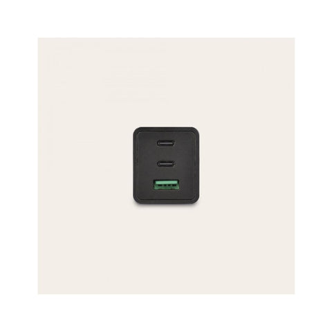 KSIX, GaN2 ultra brzi zidni punjač USB-C 67W PD, 2xUSB-C + 1XUSB-A, crni