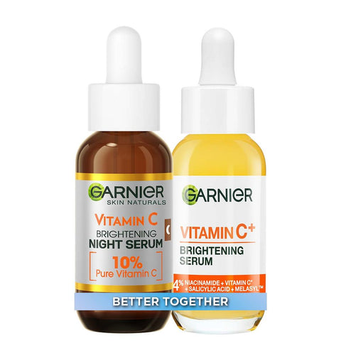 Garnier Vitamin C Set serum za lice + noćni serum za lice