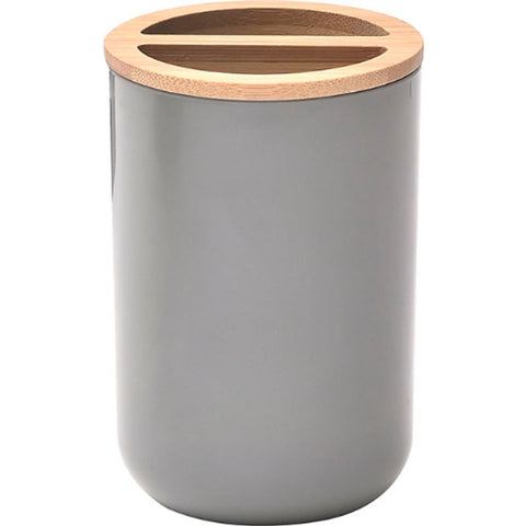 TENDANCE DRŽAČ ČETKICA ZA ZUBE FANO POLIRESIN/BAMBUS, SIVI