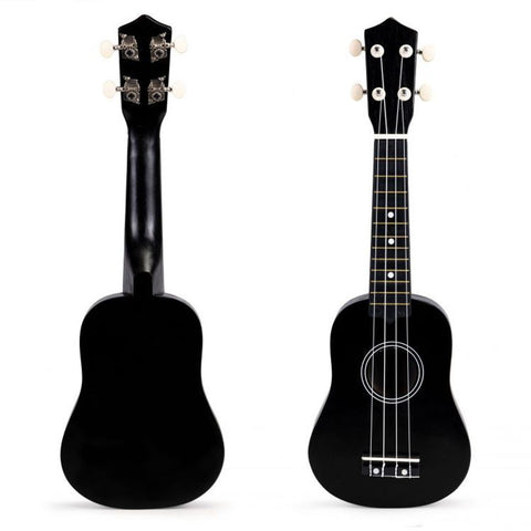EcoToys Dječja drvena ukulele gitara sa 4 najlonske žice