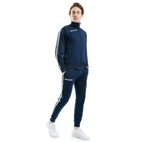 Givova trenirka Scuola Cotone Terry Plava/Plava