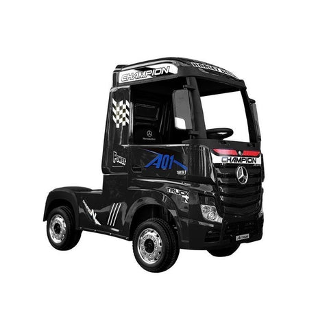 Kamion na akumulator Mercedes Actros 4x4 MP4- crni/lakirani